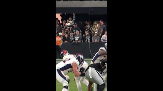 Trevon Moehrig intercepts the Jarrett Stidham pass vs Denver Broncos [upl. by Cathie330]