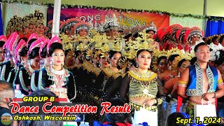 Dance Competition Result  Group B Hmong National Labor Day Festival in Oshkosh Wisconsin 9124 [upl. by Mezoff]