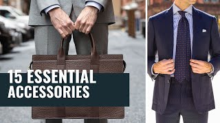 15 Most Essential Accessories For Men  Top Mens Accessories  Wardrobe Essentials [upl. by Yrrat]