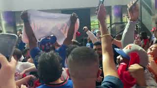 Knicks Fans TAKEOVER Wells Fargo after Jalen Brunsons historic game [upl. by Accisej]