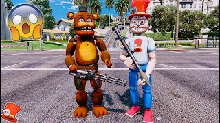 ULTIMATE FNAF BATTLE WITHERED FREDDY vs ANIMATRONIC REDHATTER GTA 5 Mods FNAF RedHatter [upl. by Nilrah866]