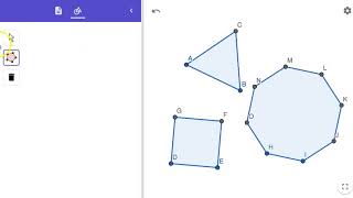 Constructing a REGULAR POLYGON GeoGebra Beginner Exercise 1 [upl. by Gustin760]