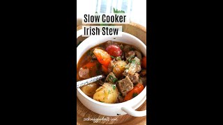 Irish Stew Slow Cooker Recipe shorts [upl. by Ibor]