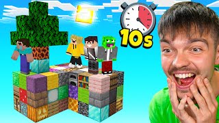 MINECRAFT ale CAŁY SKYBLOCK LOSUJE SIĘ co 10 sekund z WOJANOWICAMI [upl. by Annabell]