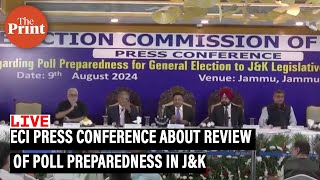 LIVE ECI Press Conference about review of poll preparedness in Jammu amp Kashmir [upl. by Ihpen]