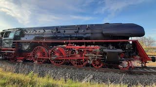 Schokofestival in Wernigerode  Sonderzug 31102024  01 0509 und 118 757 am Zug [upl. by Filler]