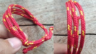 Membuat Gelang Cantik  Gelang Sederhana dari Tali Sepatu Simple [upl. by Ennaeilsel179]