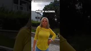 Drunk Blonde Called Out by Cop drunkdriver [upl. by Ereveneug]