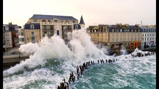 Grandesmarées saintmalo octobre 2024 [upl. by Siraved]