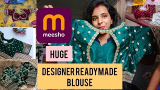 HUGE Designer Readymade Blouse From MEESHO  Blouse Collection Under 500  Festival blouse [upl. by Manaker]