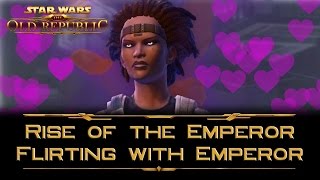 SWTOR Rise of the Emperor  Trying to flirt with the Emperor [upl. by Ethelinda750]