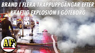 Insatsledaren om branden i Göteborg quotEn explosion brukar inte vara en naturlig orsakquot [upl. by Sesylu]