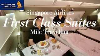 シンガポール航空ファーストクラスの更に上✈️スイートクラス搭乗記 機内食ラウンジ【sub】 [upl. by Cirillo]