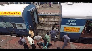 DIESEL to ELECTRIC LOCO CHANGE with EXTRA COACHES  Indian Railways  Bilaspur  Tirupati Express [upl. by Gordan]