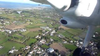 Takeoff from Guernsey in an Aurigny Trislander [upl. by Hyde]