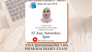 Prof Pharmacology Important Viva Questions for UHS Students  Pharmacology exam  MBBS BDS DPharm [upl. by Buchalter149]