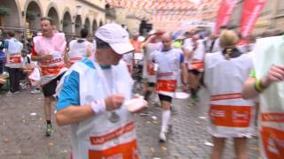 P Jentschura ist Zielverpfleger beim Münster Marathon [upl. by Weinreb]