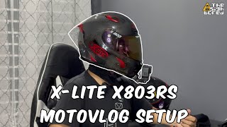 Setting up the Xlite X803RS Ultra Carbon for motovlogging and Cardo intercom [upl. by Eedia97]