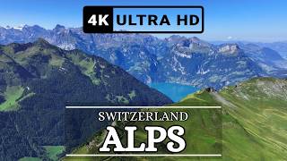 The Alps Switzerland  4k Drone Footage [upl. by Annaes58]