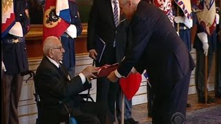 WWII hero honored for saving children from Nazis [upl. by Reinar674]