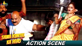 Aziz Rizwan Saves a Lady  Sawa Kuntal Ka Hero  Hyderabadi Movie  Latest Hindi Scenes [upl. by Ihc607]