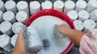 Asmr editsNonstop crunchy dusty super crumbling of white cement crunchy water crumbling [upl. by Kaspar]