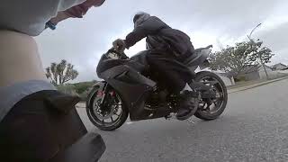 Razor RSF650 boosted to 3000W VS 125CC motorcycle [upl. by Sweatt]