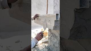 Perfect plaster 👌 shortsfeed construction skills plaster amazingconstruction [upl. by Lanctot132]