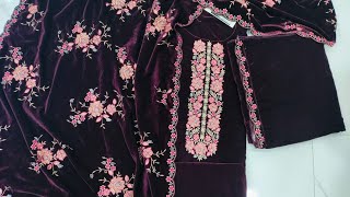 Velvet ke designer suit🌸BandhniFashion🌸 [upl. by Thgirw]