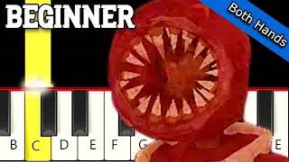 Dawn of the Doors DOORS Roblox  Both Hands Video  Piano tutorial [upl. by Ron158]