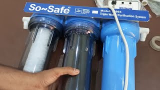 So Safe uv Triple Stage Water Filter and Cartridges [upl. by Leaj665]