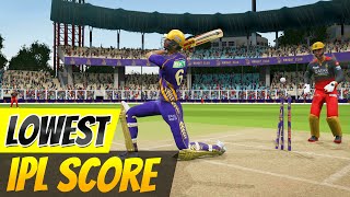 Defending The LOWEST IPL Score In Cricket 24 [upl. by Glennis301]