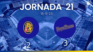 JORNADA 21 RESUMEN  Leones del Caracas 2  Navegantes del Magallanes 3 2324 151123 [upl. by Arak150]