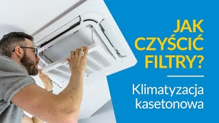 Jak czyścić filtry w klimatyzacji kasetonowej [upl. by Aneeg]