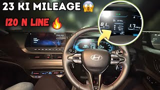 Hyundai i20 N Line Mileage Test On Highway  Shocking Results 😱 [upl. by Ahsaelat]