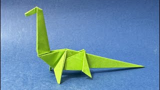 Dinosaurus Vouwen  Hoe vouw je een papieren dinosaurus Brachiosaurus  Origami Dieren [upl. by Mattheus452]