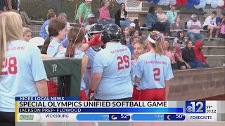 Special Olympics hosts Unified Softball game [upl. by Llerref]