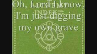 Thrice  Digging My Own Grave lyrics [upl. by Alhan]