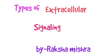 Autocrine  Paracrine and Endocrine Signaling Pathway in Hindi [upl. by Madonia671]