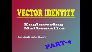 VECTOR FOURTH IDENTITY Div∅A  ∅Div A  grad∅ A PART4 [upl. by Nodnal]