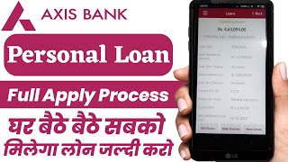 Axis Bank Personal loan apply online instant Loan  personal loan apply without document axis Bank [upl. by Novy357]