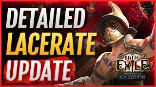 PoE 325 Bleed LACERATE Gladiator  Early Build UPDATE  Path of Exile Guide [upl. by Meakem]