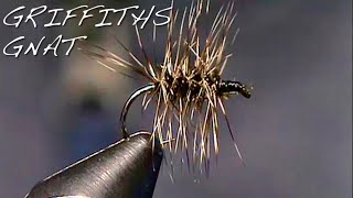 Griffiths Gnat Throw this when you cant tell what is rising Fly Tying Tutorial flyfishing [upl. by Kcirtapnaes]