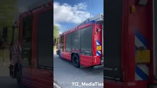 Brandweer Warmenhuizen rijdt weg na open dag in Dirkshorn [upl. by Lebna]