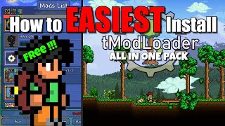 How to Easiest Install tModLoader All in One Pack for NonSteam Terraria [upl. by Monetta]