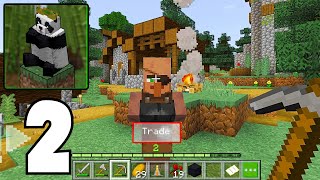 Craftsman KingCraft  Survival Gameplay Part 2 Village Exploring amp TRADING [upl. by Wearing900]