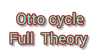 OTTO CYCLE full theory byheart formulasETFS sem1 MECH engg [upl. by Leizahaj]