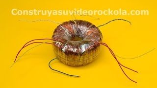 Calculation and homemade construction of a Toroidal Transformer [upl. by Maurilla]