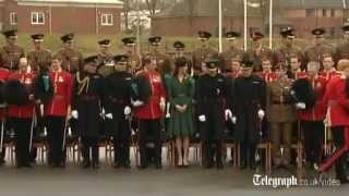 Duchess of Cambridge toasted by Irish Guards [upl. by Mildred]