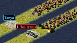 Tanya vs Flak Tracks  Same Cost  Red Alert 2 [upl. by Inail839]